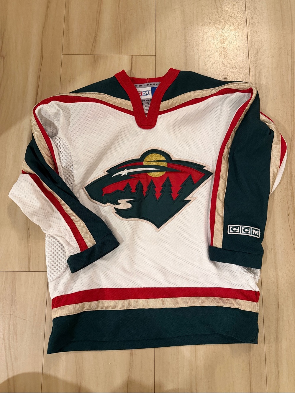 Minnesota Wild Vintage CCM Youth White Hockey Jersey